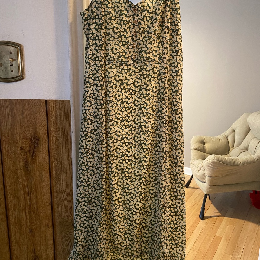 Floral Sleeveless Maxi Dress